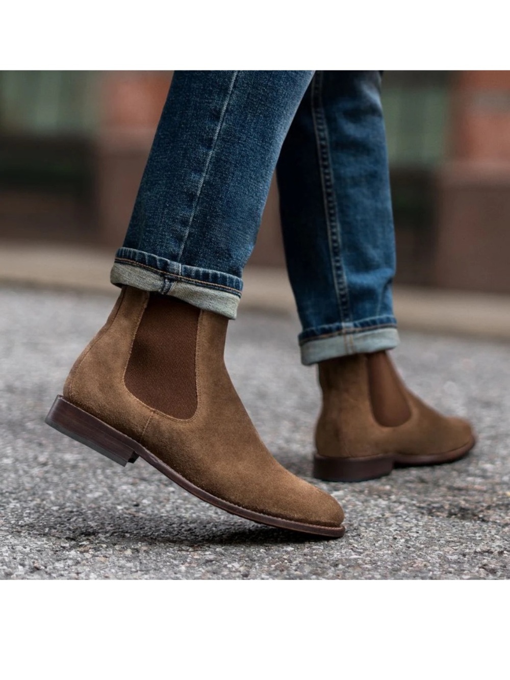 Thursday Boot Co. Men’s Brown Suede Cavalier Chelsea Boots 13